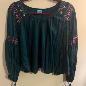 Kas embroidered crop top